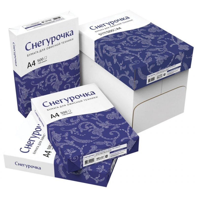 Бумага Снегурочка А4 80г/м2 146% ISO 500л