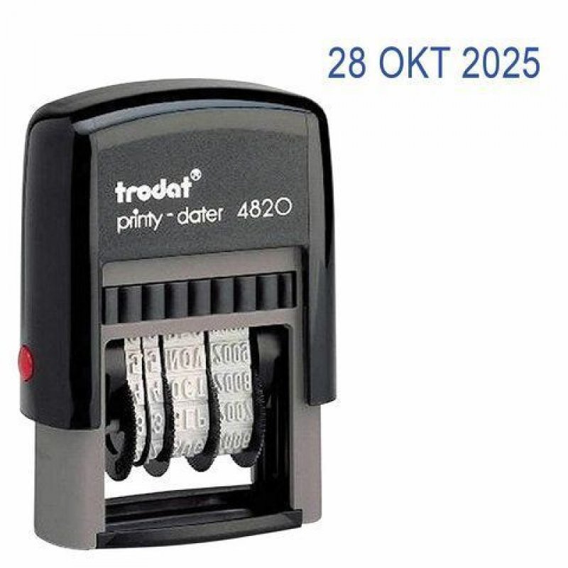 Датер Trodat 4820 1строка месяц буквами оттиск 22×4мм