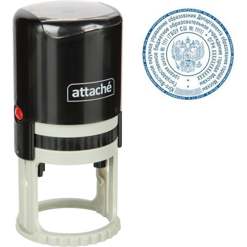 Оснастка Attache R45  для круглой печати d=45мм с крышкой 9045