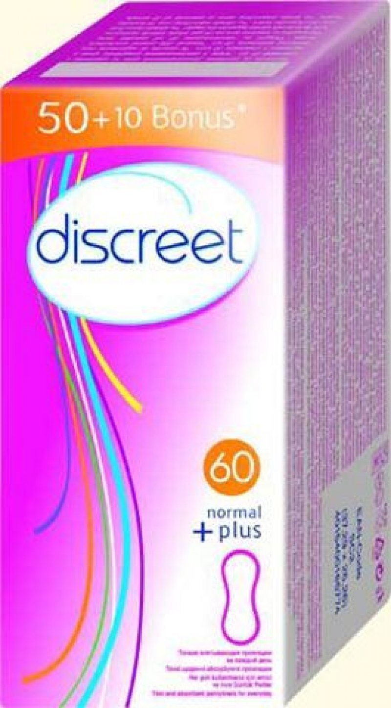 Прокладки ежедневные Discreet Нормал/Део 60шт/уп