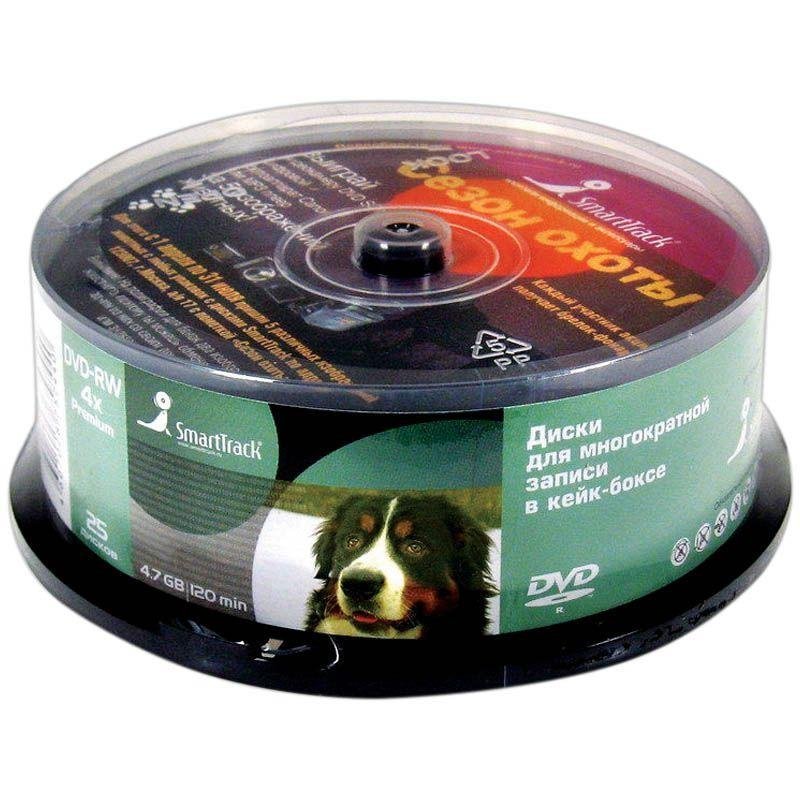 Диск DVD-RW Smart Track 4.7Gb 4x туба 25шт