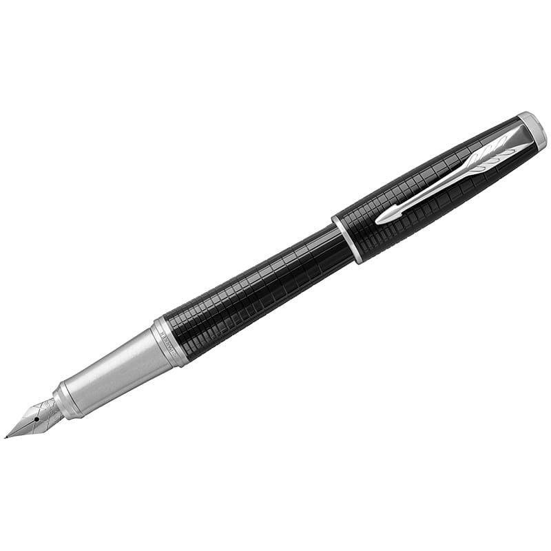 Ручка перьевая Parker Urban Premium Ebony Metal CТ корпус черный хром детали синяя