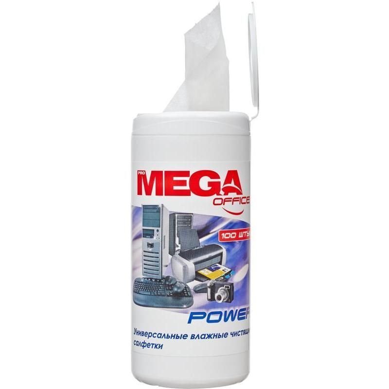 Чистящие салфетки универсальные ProMega Office Power в тубе 100шт