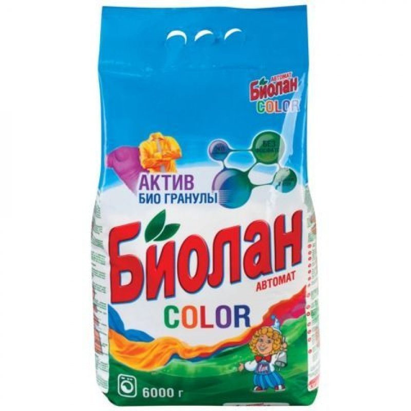 Стиральный порошок 6кг Биолан Color автомат
