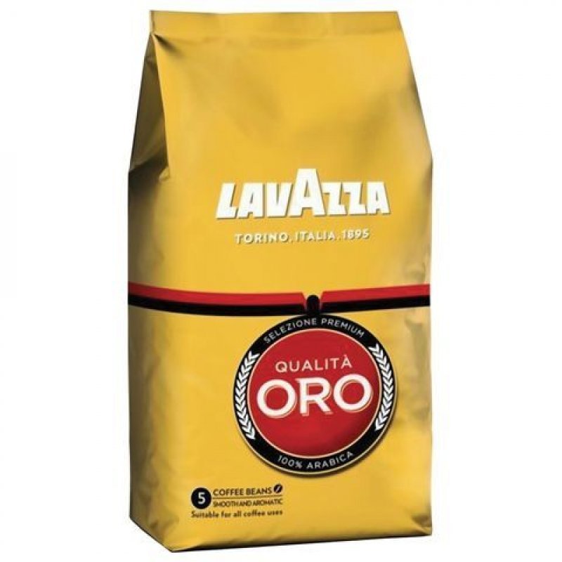 Кофе Lavazza Qualita Oro в зернах 1кг вакуумная упаковка