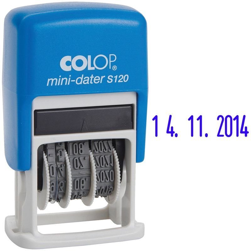 Датер Colop S120 1строка месяц цифрами оттиск 20х3,8мм