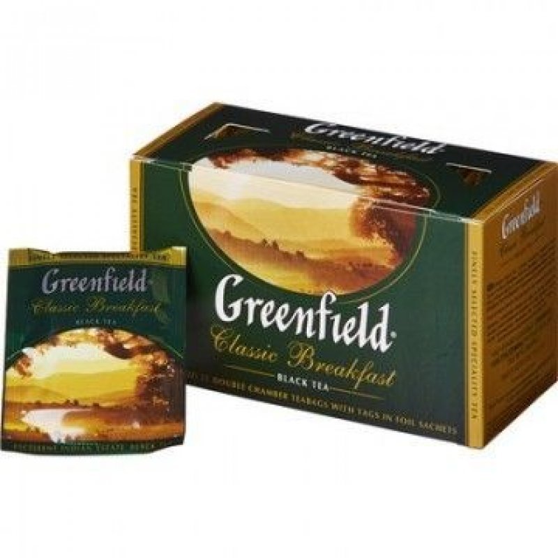 Чай Greenfield Classic Breakfast 25шт в пакетиках черный