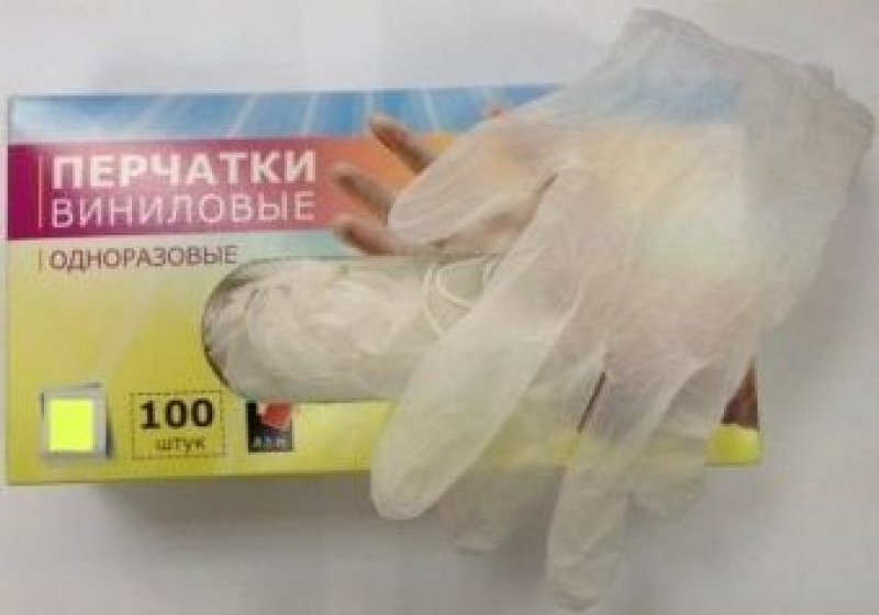Перчатки виниловые ADM прозрачные прочные XL очень большие 100 шт/уп