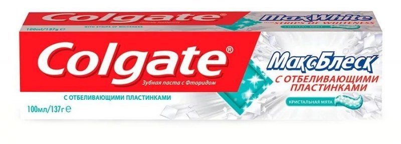 Зубная паста Colgate 100мл Бережное отбеливание