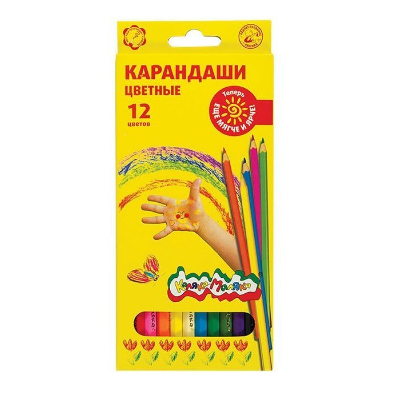 Карандаши 12цв Каляка-Маляка картонная коробка европодвес