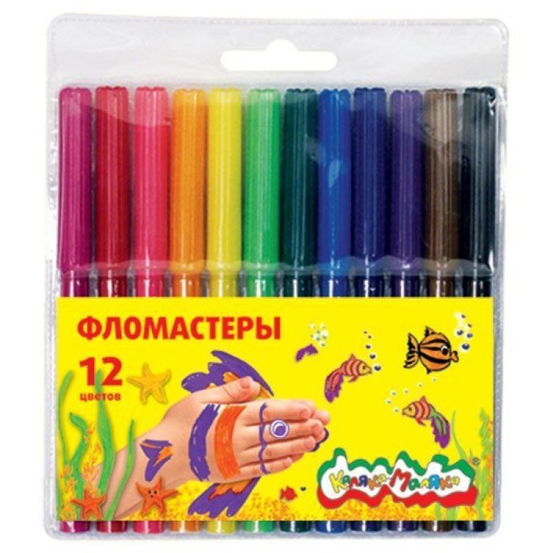 Фломастеры 12цв ArtSpace Футбол круглый корпус