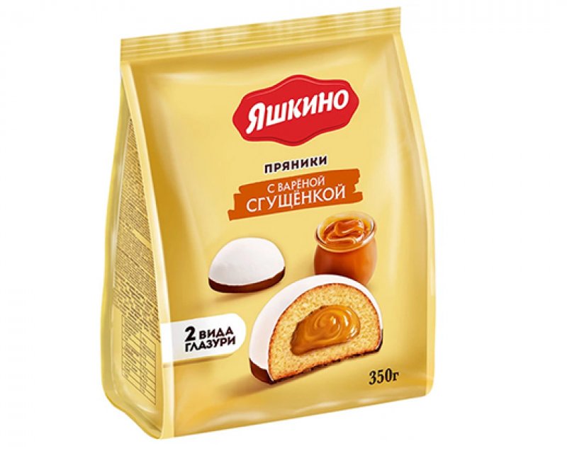Пряники Яшкино с вареной сгущенкой 350г