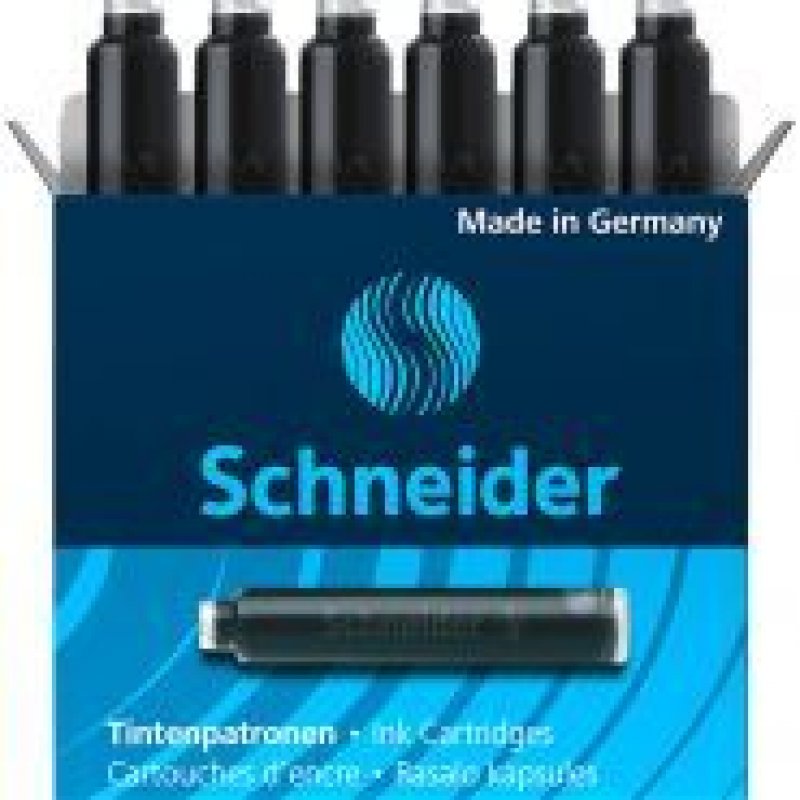 Картриджи чернильные Schneider кобальтовый черный 6шт картонная коробка