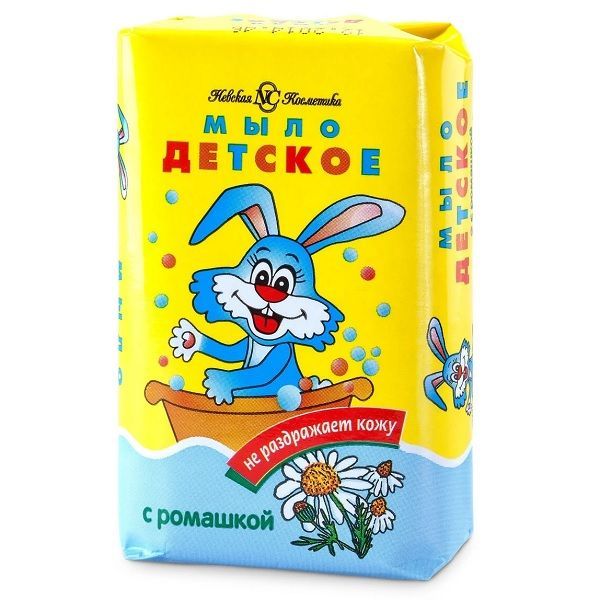 Мыло детское Невская Косметика с ромашкой 90г в обертке