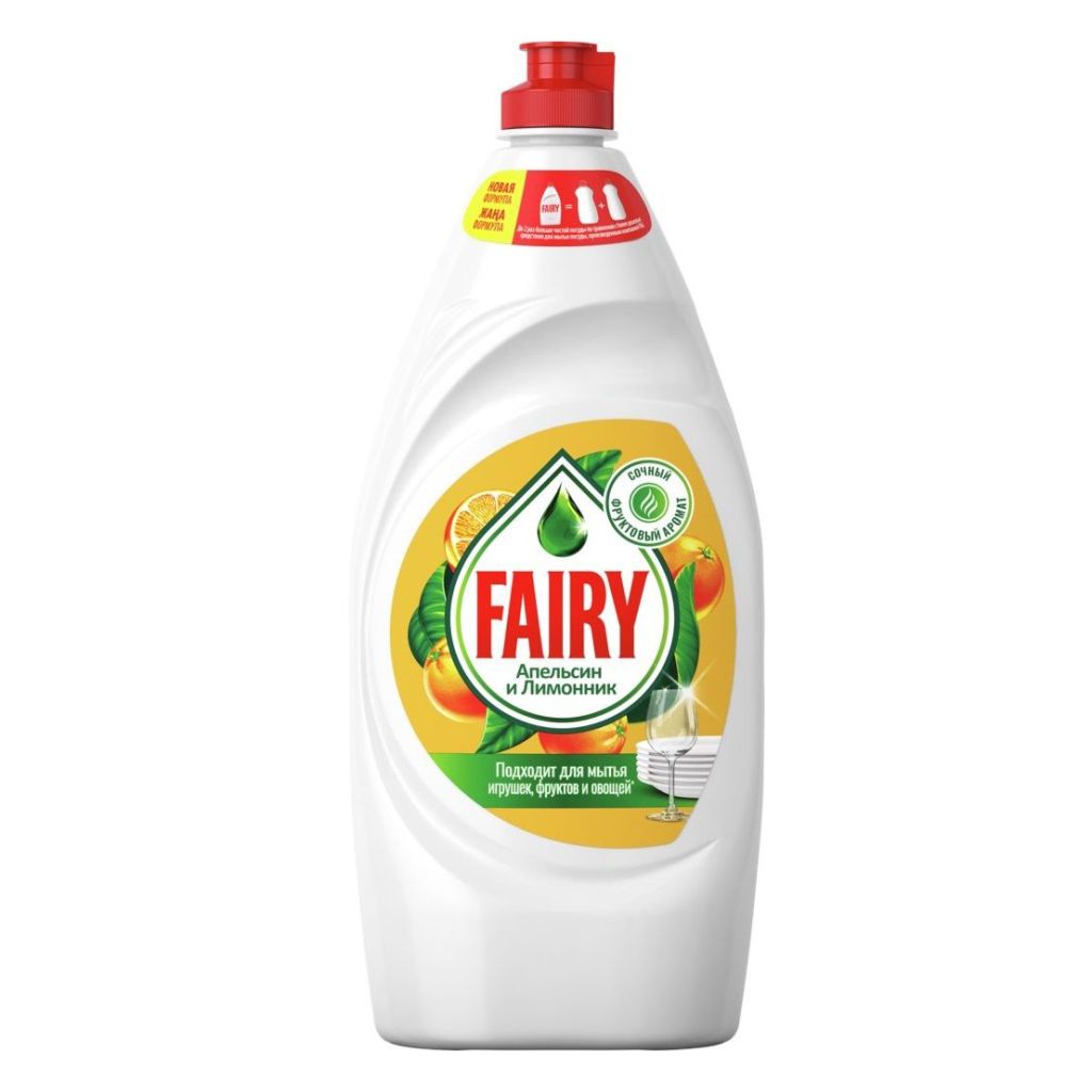 Средство для мытья посуды 900мл Fairy Апельсин и лимонник