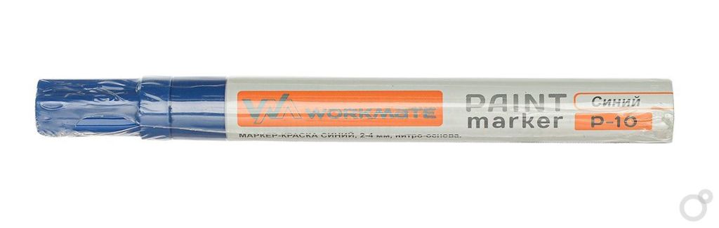 Маркер-краска Workmate 2-4мм пулевидный наконечник нитро-основа синий