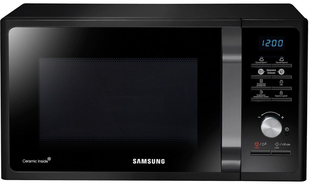 Микроволновая печь Samsung MS23F302TAK/BW 23л 800Вт комбинированное управление без гриля черная