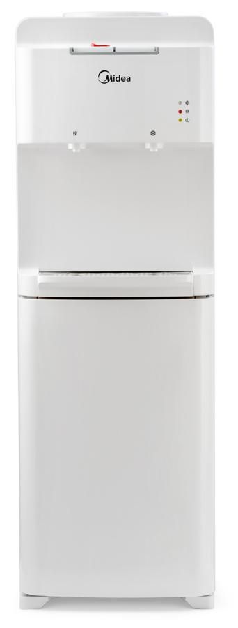 Кулер напольный Midea YL1536S компрессорный нагрев и охлаждение 2 крана белый