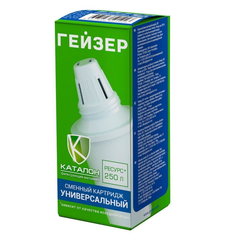 Сменный картридж для кувшинов Гейзер 501 универсальный 350л