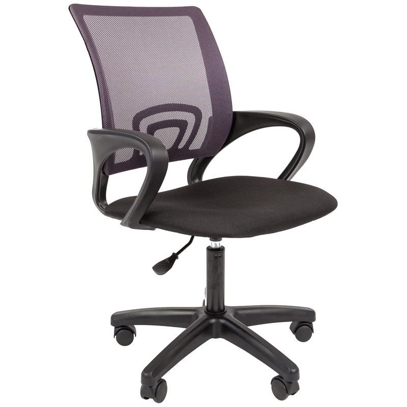 Кресло оператора Helmi HL-M96R Airy серое ткань/сетка механизм up&down