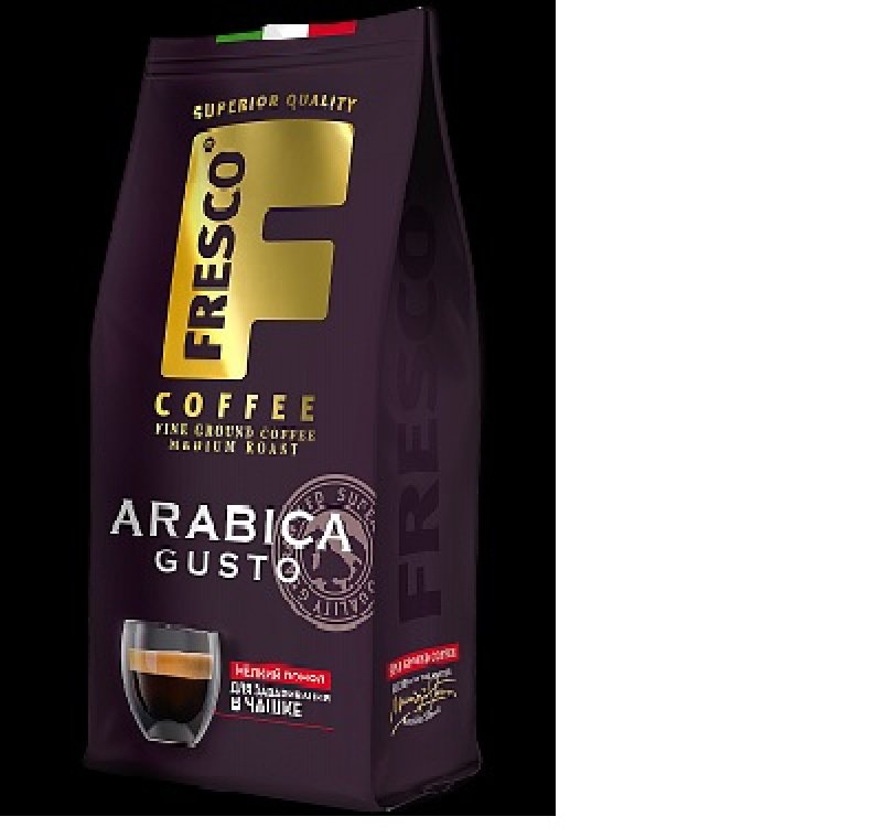 Кофе Fresco Arabica Gusto молотый 250г вакуумная упаковка
