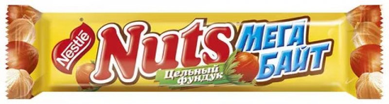 Шоколадный батончик Натс Мегабайт 66г
