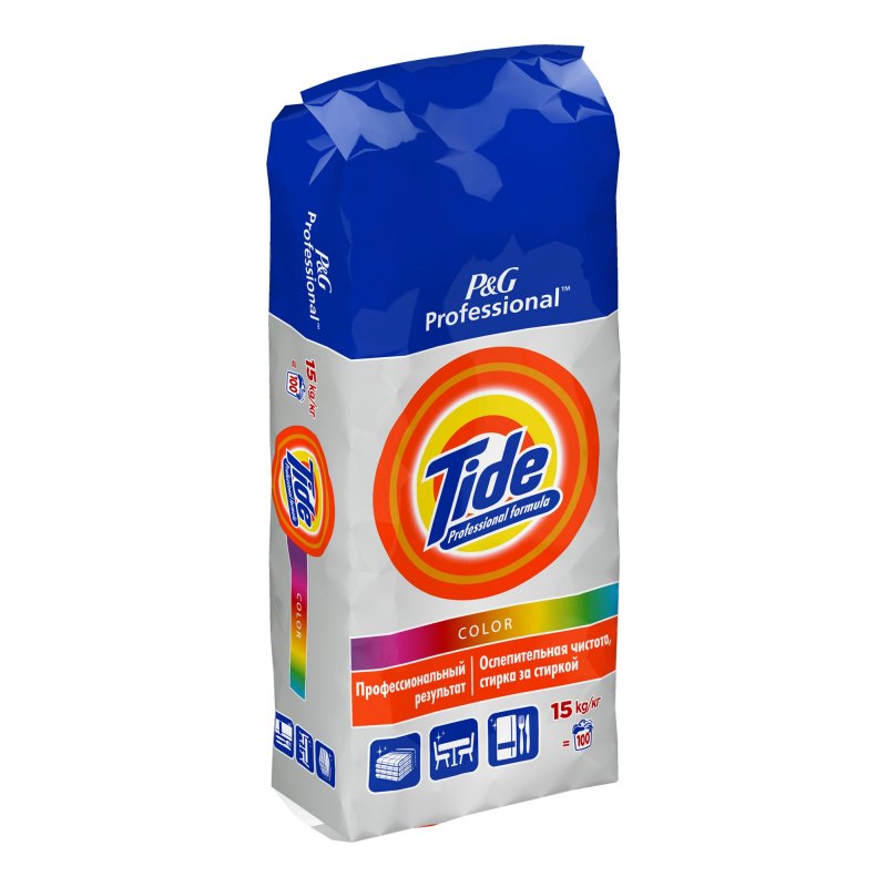 Стиральный порошок 15кг Tide Professional Автомат Color 100 стирок