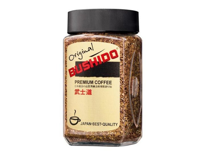 Кофе Bushido Original растворимый 100г стеклянная банка
