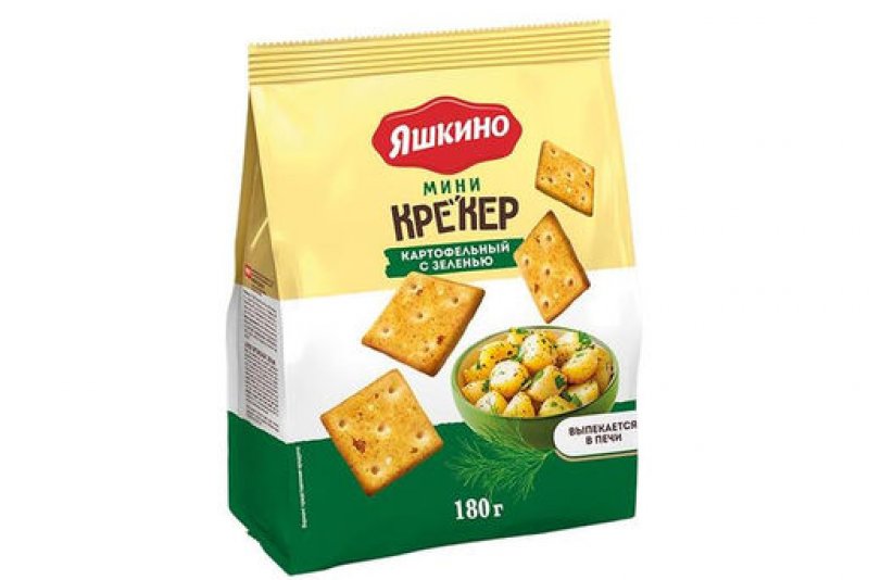 Крекер картофельный Яшкино с зеленью 180г