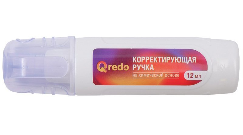 Корректирующий карандаш Qredo 12мл металлический наконечник