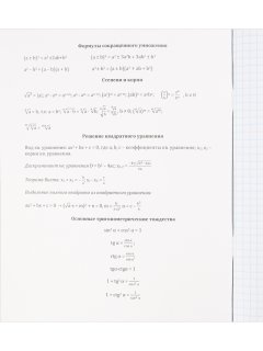 Тетрадь 48л Алгебра Kawaii клетка